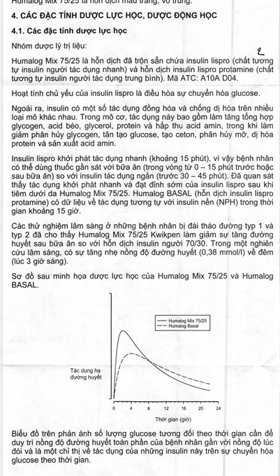 Bút tiêm Humalog Mix 75/25 KwikPen 100IU/ml trị đái tháo đường (5 cây x 3ml) - 20