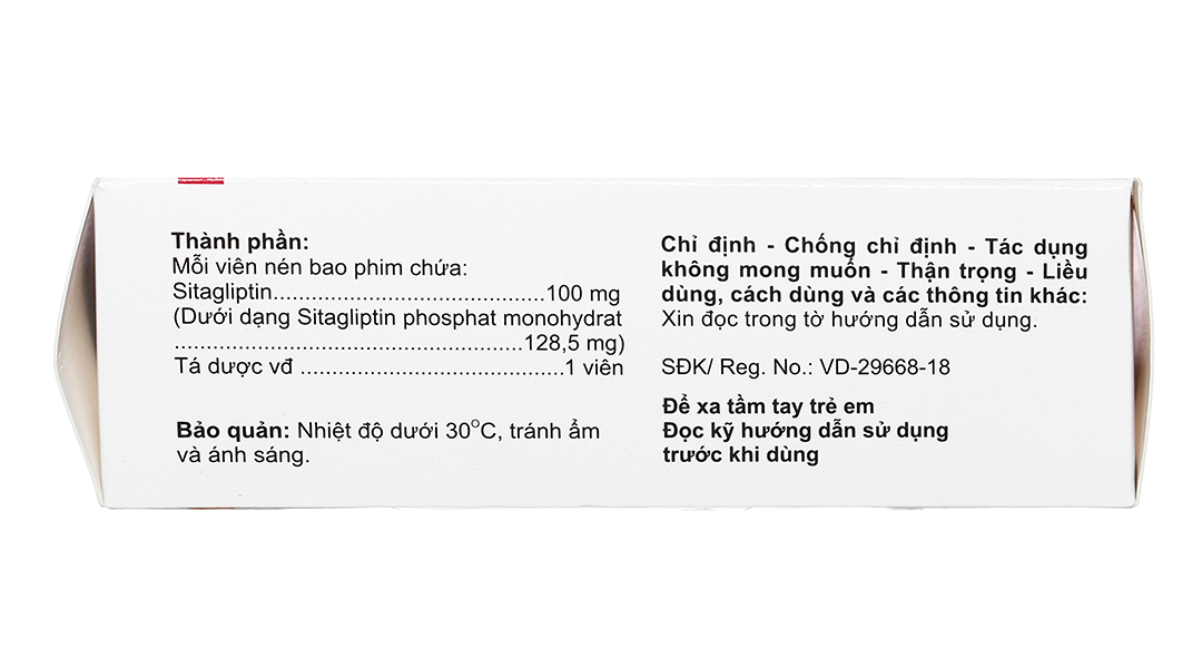 Sitagibes 100 trị đái tháo đường