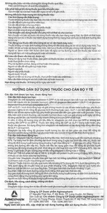Sitagibes 100 trị đái tháo đường
