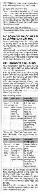 Siofor 500 trị đái tháo đường