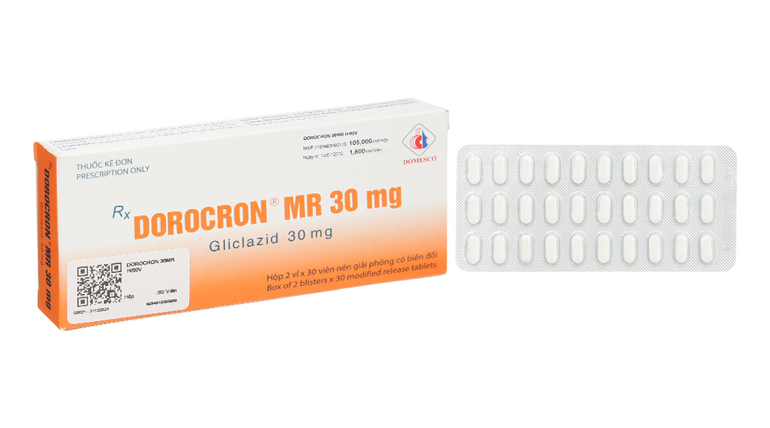 Dorocron MR 30mg trị đái tháo đường