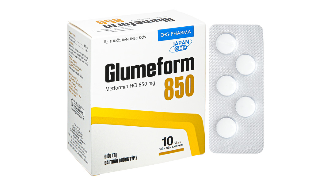 Glumeform 850 trị đái tháo đường