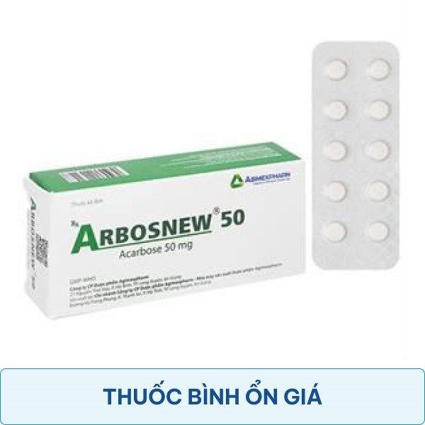 Arbosnew 50 trị đái tháo đường tuýp 2