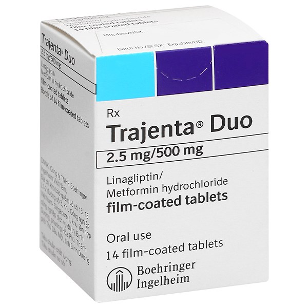 Trajenta Duo 2.5mg/500mg trị đái tháo đường type II