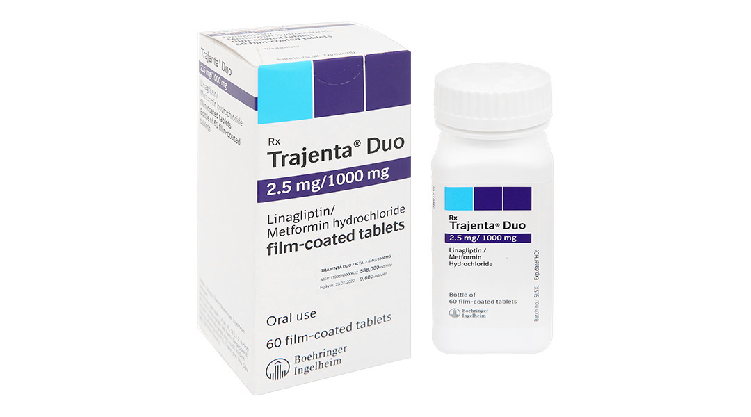 Trajenta Duo 2.5mg/1000mg điều trị tiểu đường