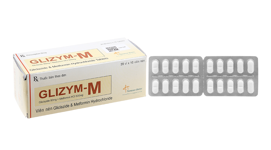 Glizym-M 80mg/500mg trị đái tháo đường