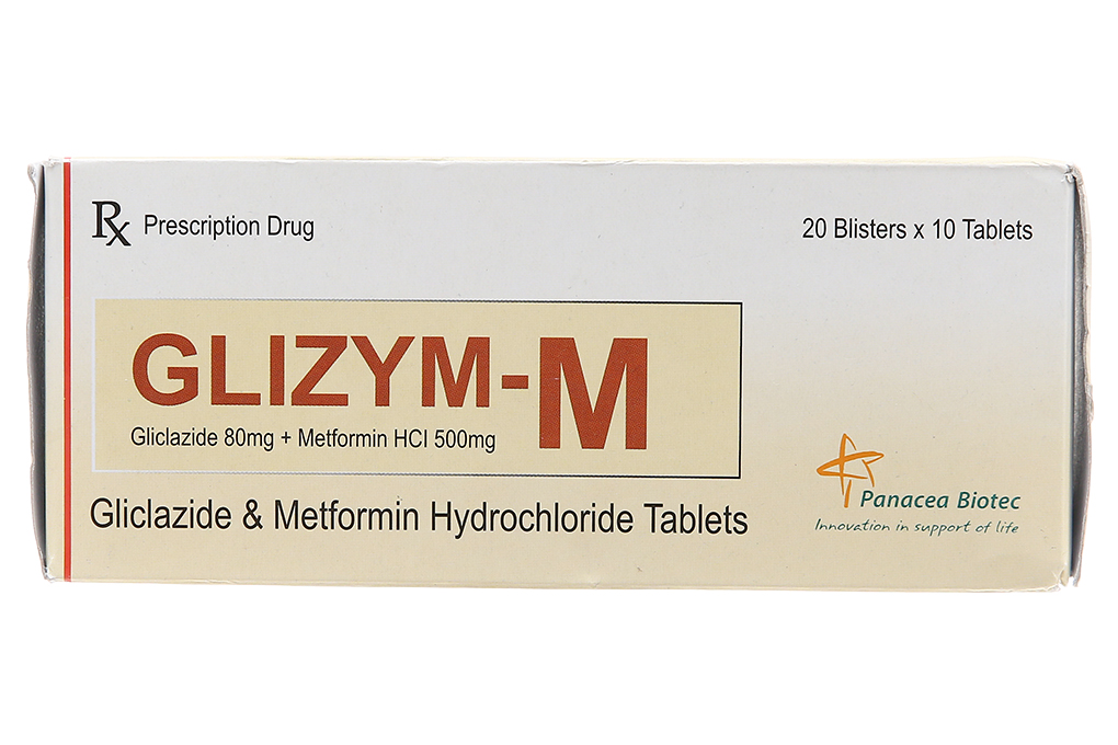 Glizym-M 80mg/500mg trị đái tháo đường