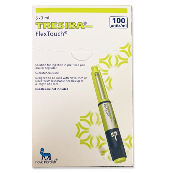 Bút tiêm Tresiba FlexTouch 100units/ml trị đái tháo đường