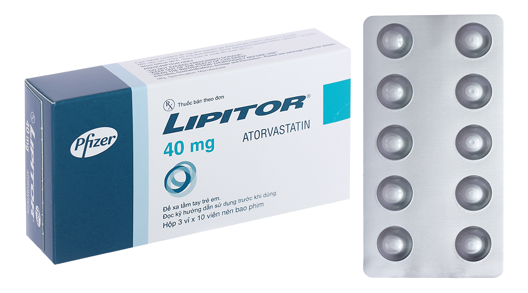 Lipitor 40mg trị rối loạn mỡ máu (3 vỉ x 10 viên) - 9