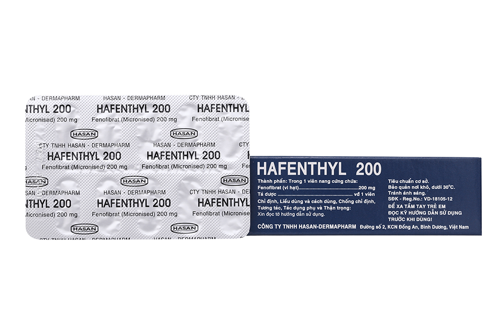 Hafenthyl 200 trị rối loạn lipid máu
