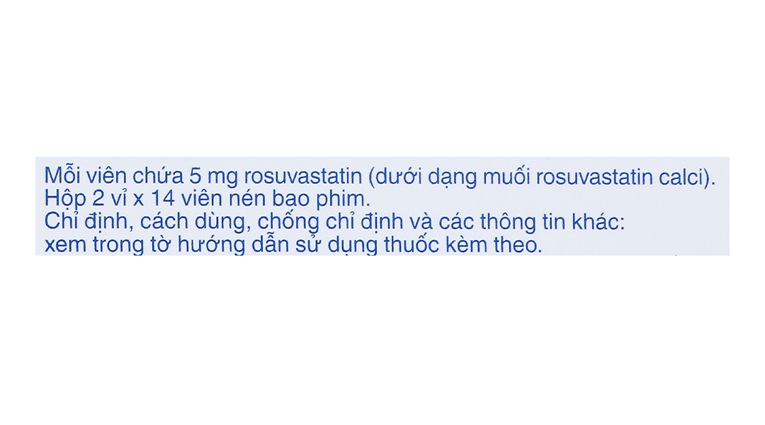 Crestor 5mg trị rối loạn lipid máu