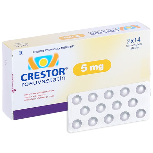 Thuốc Crestor 10mg hỗ trợ điều trị tăng cholesterol máu (2 vỉ x 14 viên ...