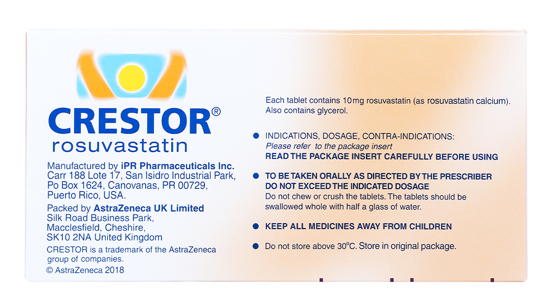 Thuốc Crestor 10mg được sử dụng để điều trị gì?
