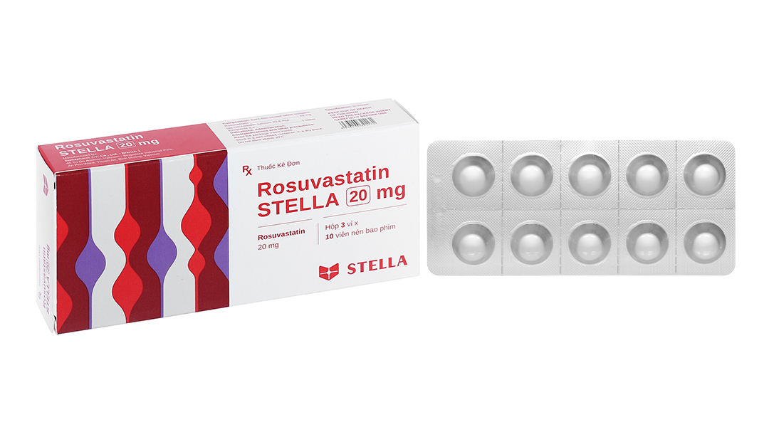 Rosuvastatin Stella 20mg trị rối loạn lipid máu