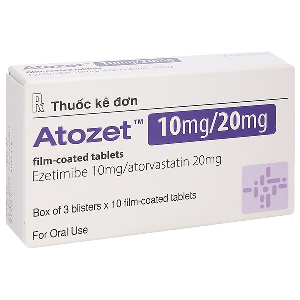 Atozet 10mg/20mg phòng ngừa các bệnh tim mạch