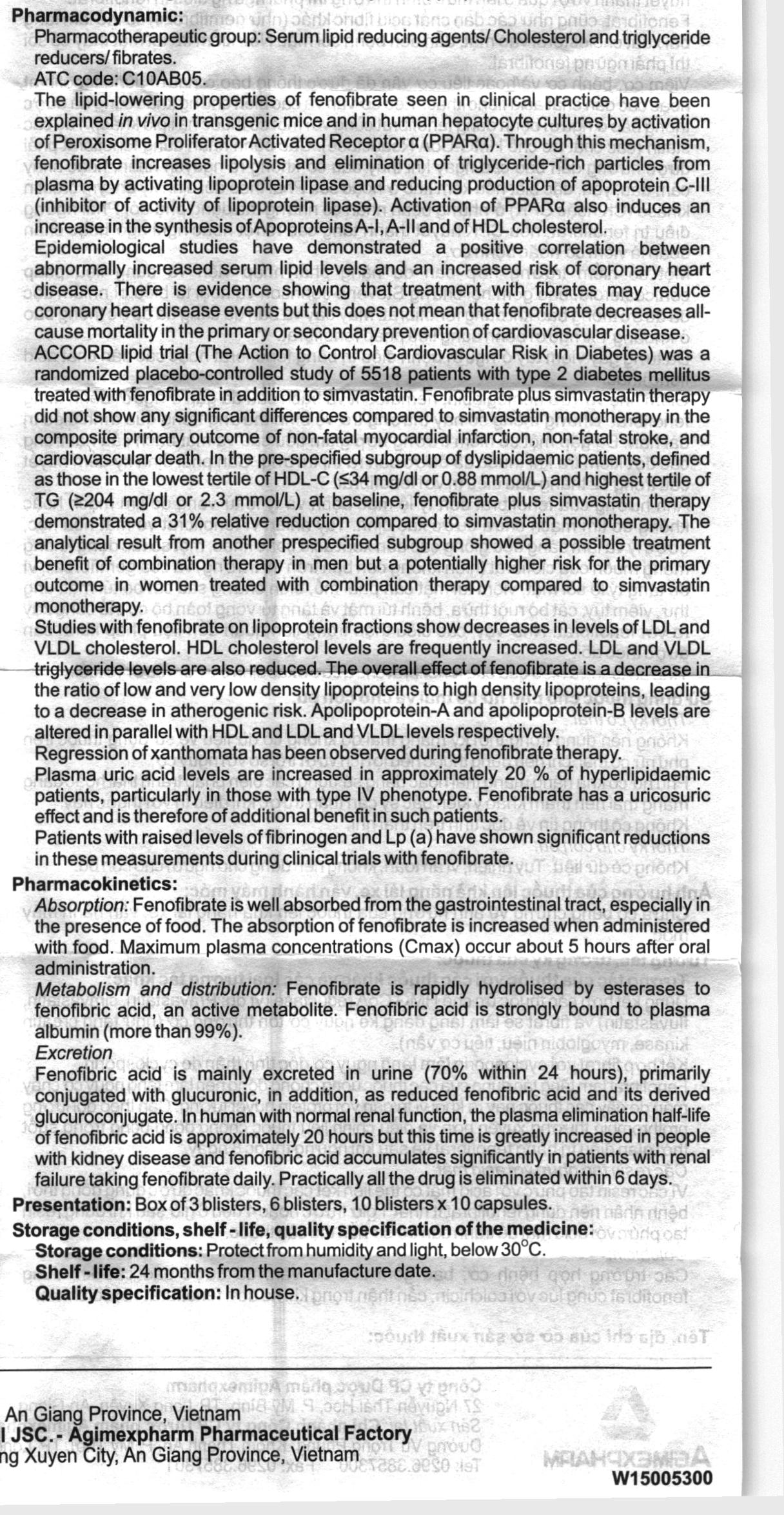 Lipagim 200 trị tăng mỡ máu như tăng Triglycerid, tăng Lipid hỗn hợp (3 vỉ x 10 viên) - 12