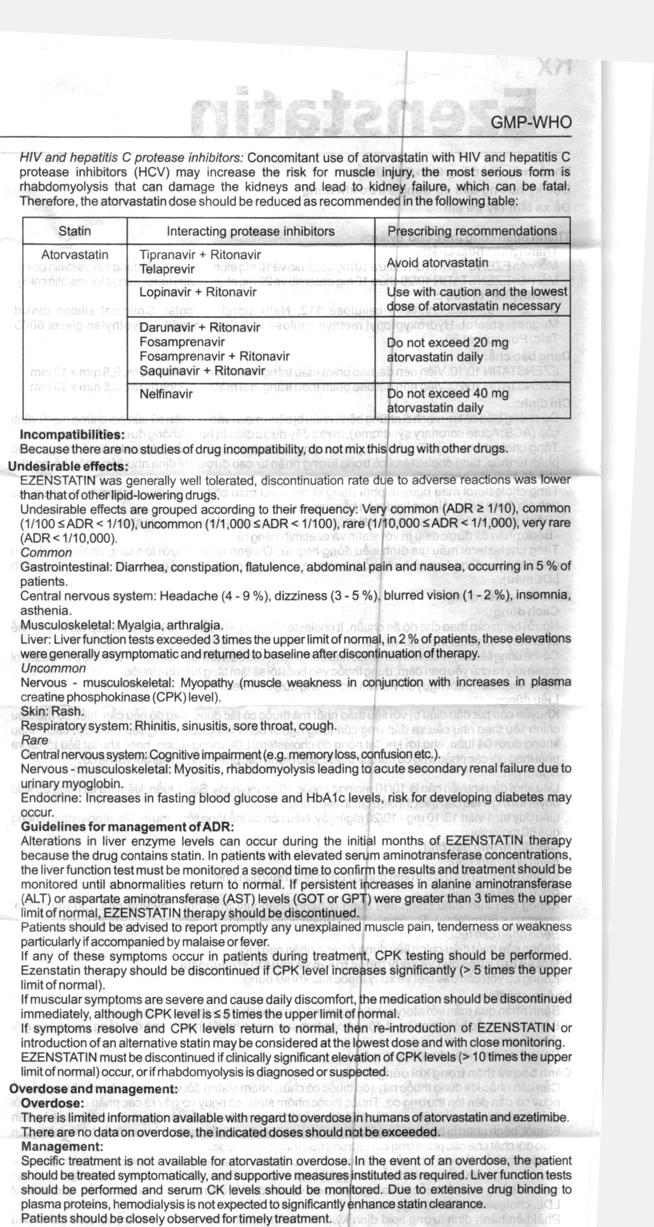 Ezenstatin 10/10 trị tăng cholesterol máu (4 vỉ x 7 viên) - 12