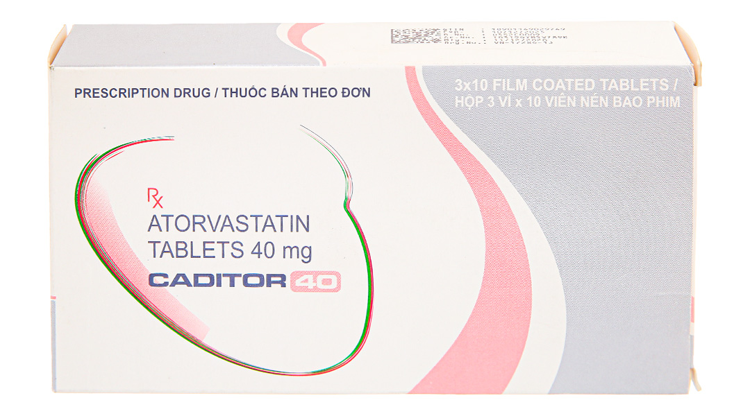 Caditor 40 trị tăng cholesterol huyết