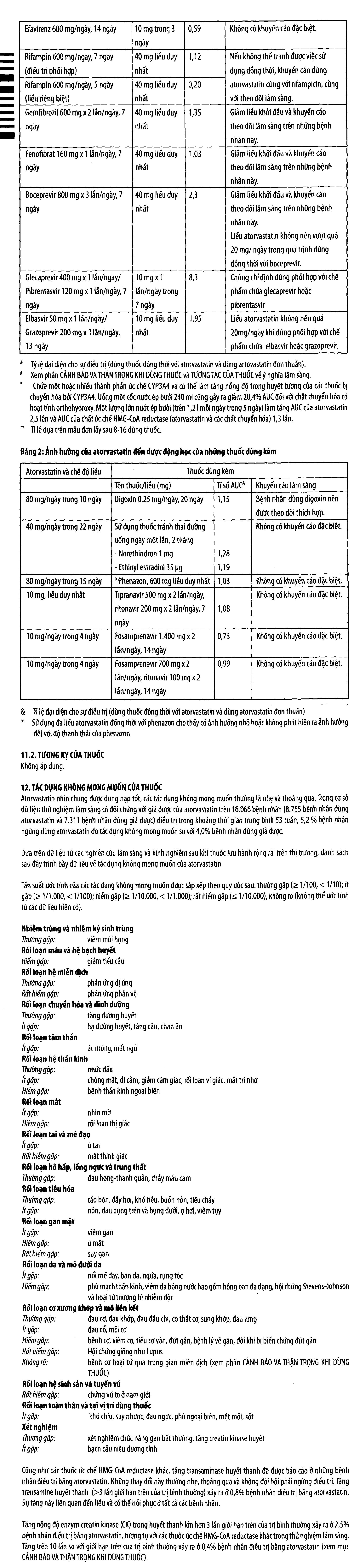 Rotacor 10mg trị tăng cholesterol máu (3 vỉ x 10 viên) - 9