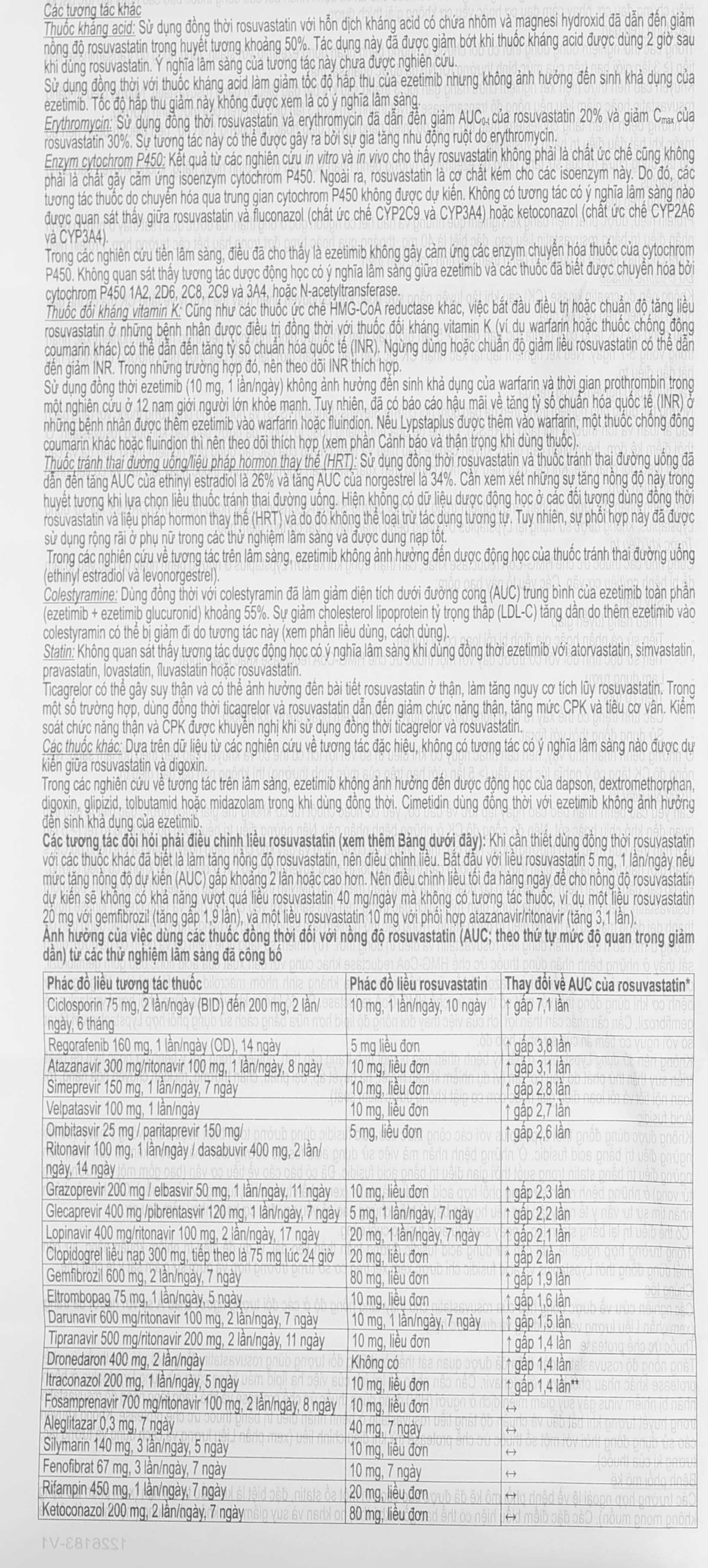 Lypstaplus 20/10mg điều trị tăng cholesterol máu nguyên phát (3 vỉ x 10 viên) - 12