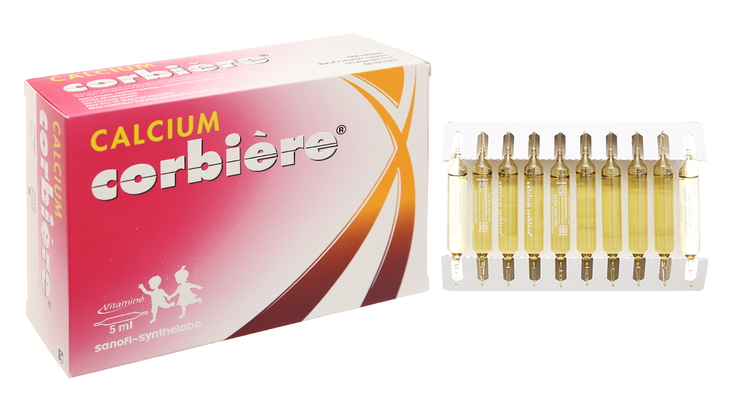 Dung dịch uống Calcium Corbière trị loãng xương, còi xương