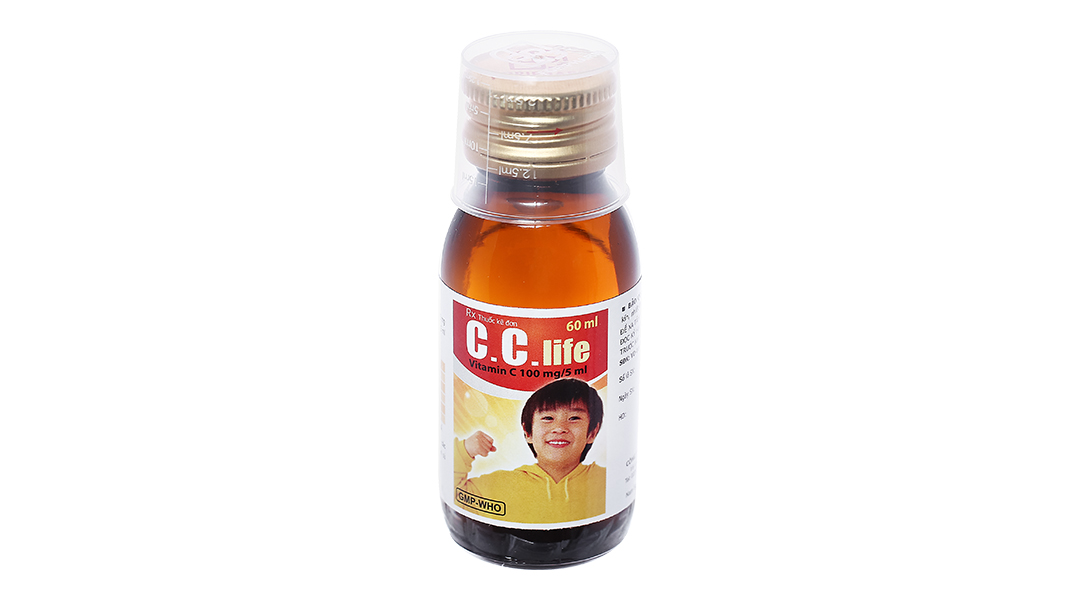 Siro C.C.Life 100mg/5ml bổ sung vitamin C, tăng đề kháng
