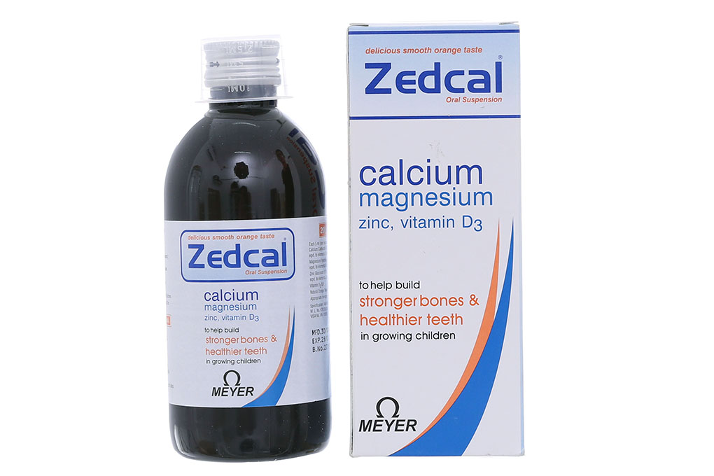 Hỗn dịch uống Zedcal bổ sung canxi, magie, kẽm và vitamin D3