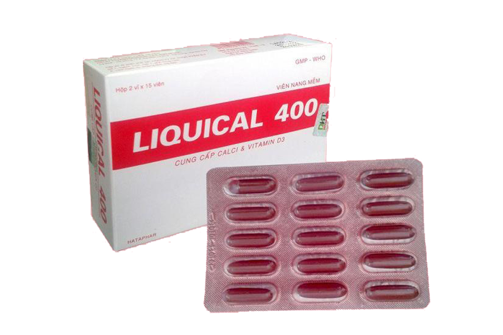 Liquical 400 bổ sung canxi và vitamin D3, ngừa loãng xương (2 vỉ x 15 ...