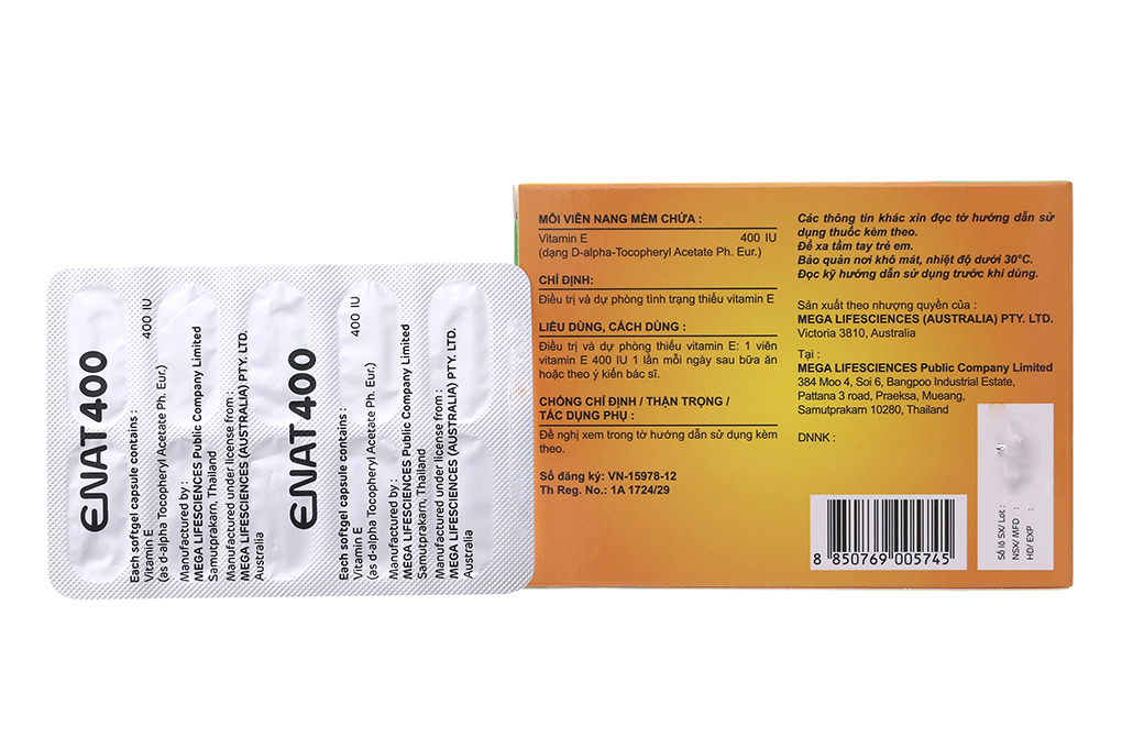 Tác dụng của Vitamin Enat 400 là gì?