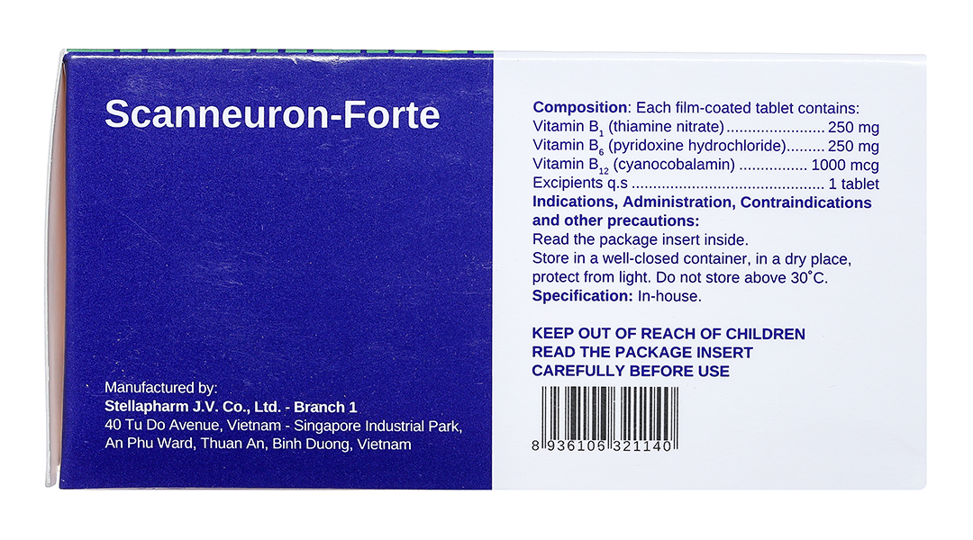 Scanneuron - Forte hỗ trợ trị các rối loạn hệ thần kinh