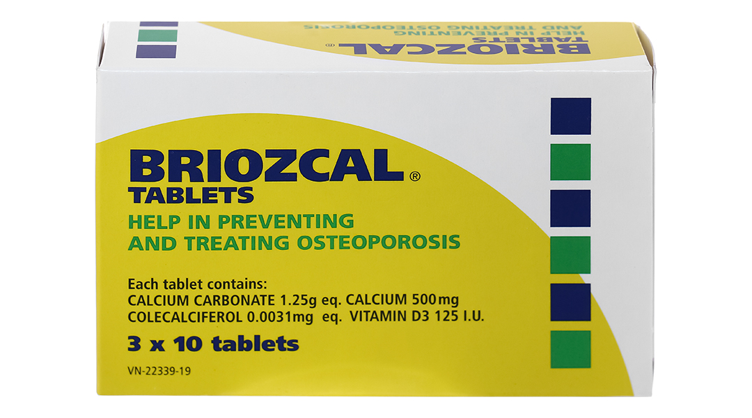 Thuốc canxi Briozcal có tác dụng điều trị những vấn đề gì liên quan đến xương?