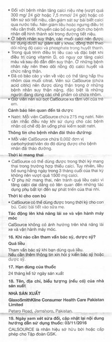 Viên nén sủi bọt CalSource bổ sung canxi tuýp 20 viên - 11