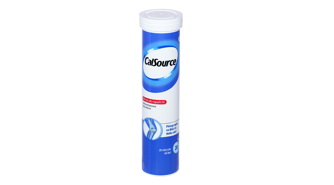 Viên nén sủi bọt CalSource bổ sung canxi tuýp 20 viên - 8
