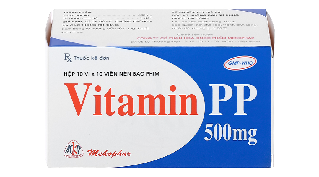 Đánh giá vitamin pp 500mg mekophar 