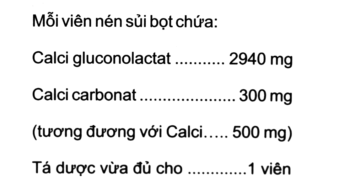 Viên nén sủi bọt Calcium Boston 500mg trị loãng xương, nhuyễn xương