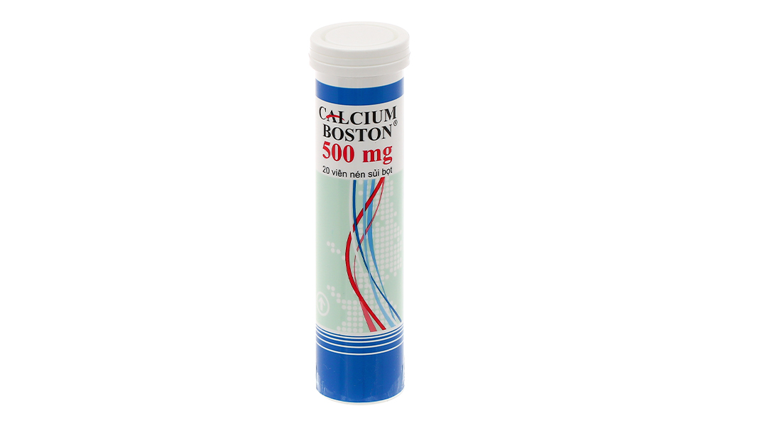 Viên nén sủi bọt Calcium Boston 500mg trị loãng xương, nhuyễn xương