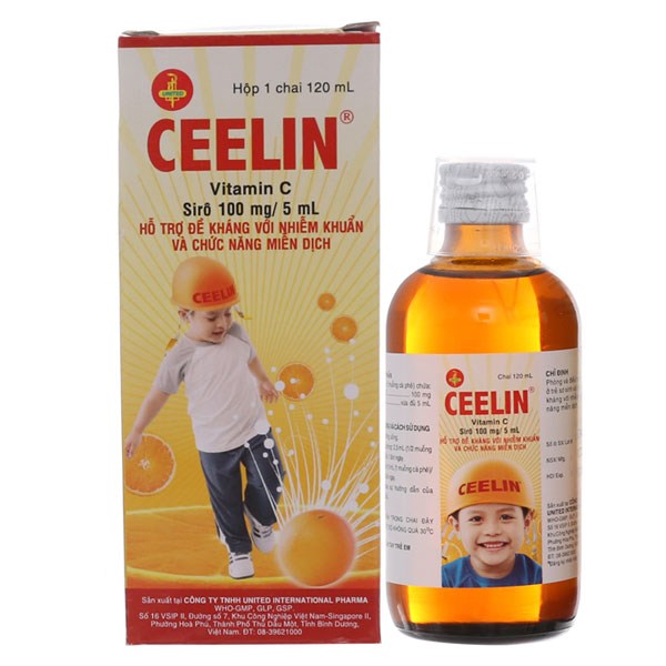 Siro Ceelin 100mg/5ml bổ sung vitamin C, tăng đề kháng