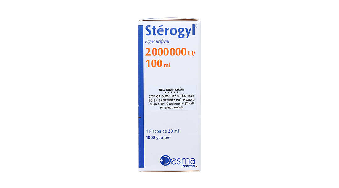 Thông tin về vitamin D Sterogyl  mở nắp dùng được bao lâu