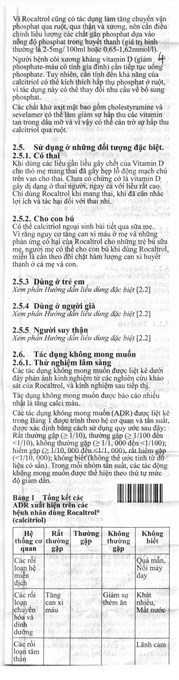 Rocaltrol 0.25mcg trị loãng xương, nhuyễn xương