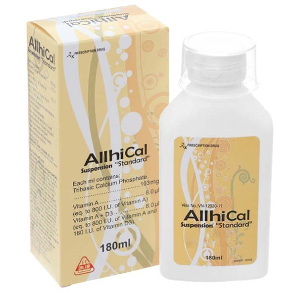 Hỗn dịch uống AllhiCal trị thiếu Canxi và Vitamin A, D
