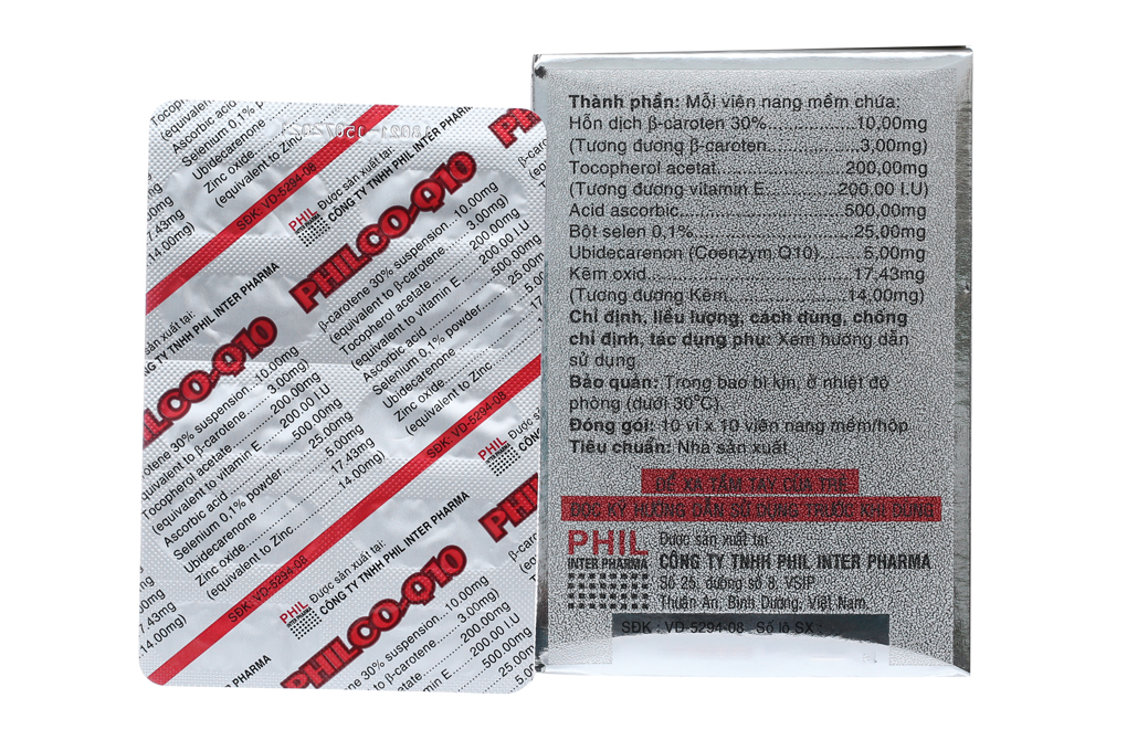 Philco-Q10 bổ sung vitamin và khoáng chất