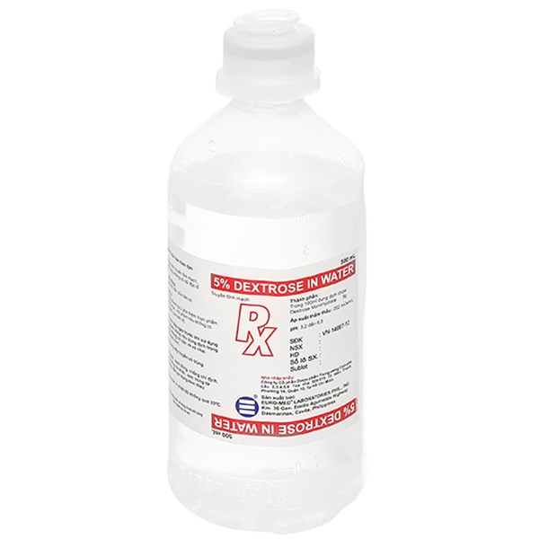 Dịch truyền 5% Dextrose In Water bổ sung nước và năng lượng