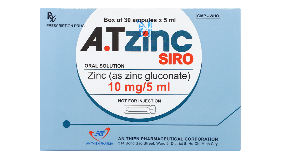 Dạng thuốc Atisyrup Zinc có sẵn ở dạng gì?
