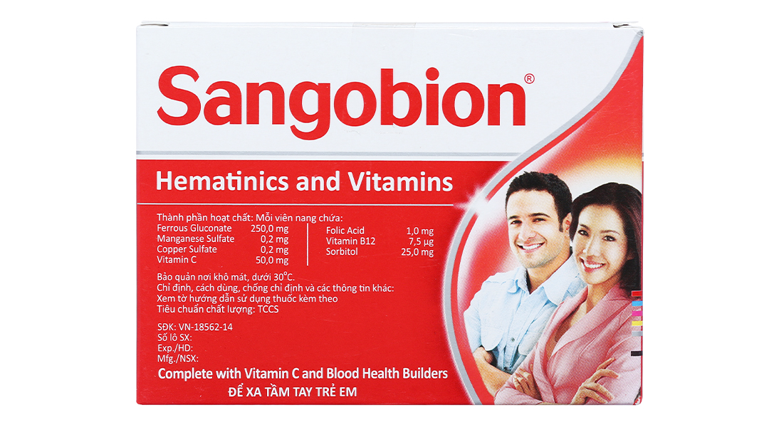 Sangobion có công dụng gì và thành phần chính của nó là gì?