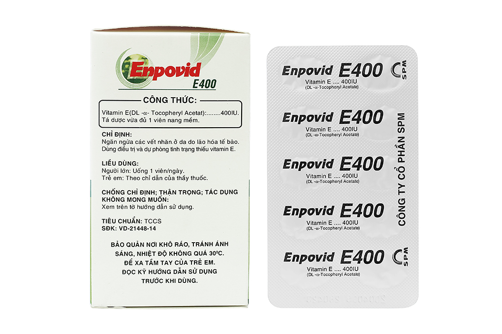 Enpovid E400 bổ sung vitamin E, ngừa lão hóa