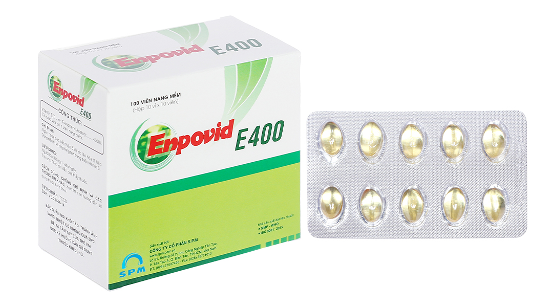 Enpovid E400 bổ sung vitamin E, ngừa lão hóa