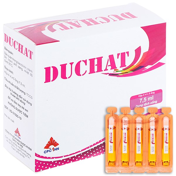 Dung dịch uống Duchat trị, phòng thiếu vitamin và axit amin