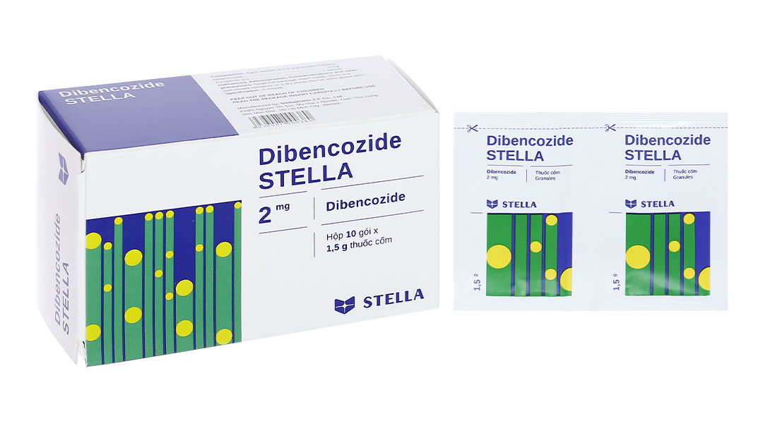 Thuốc cốm Dibencozide Stella 2mg trị suy nhược, chán ăn (10 gói x 1,5g)