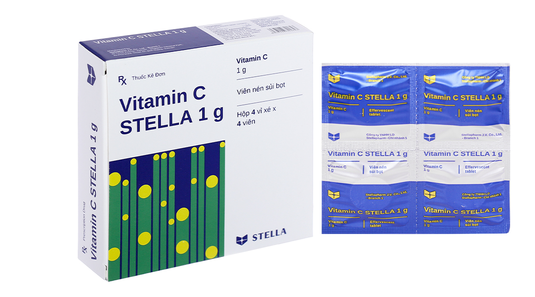 Viên nén sủi bọt Vitamin C Stella là giải pháp tiện lợi cho nhu cầu của bạn về đa chức năng của Vitamin C. Với công thức cải tiến và dễ dàng sử dụng, sản phẩm này được ưa chuộng nhất. Hãy xem hình ảnh để tìm hiểu thêm về sản phẩm này và mua ngay hôm nay để cải thiện sức khỏe của bạn!