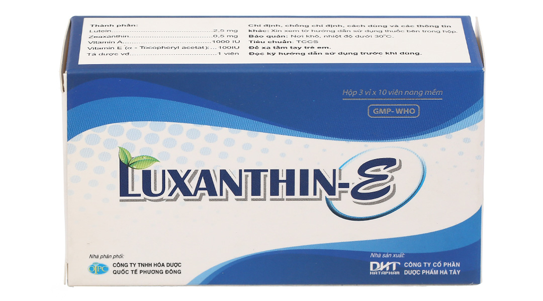 Luxanthin-E cải thiện thị lực, phòng các bệnh lý về mắt